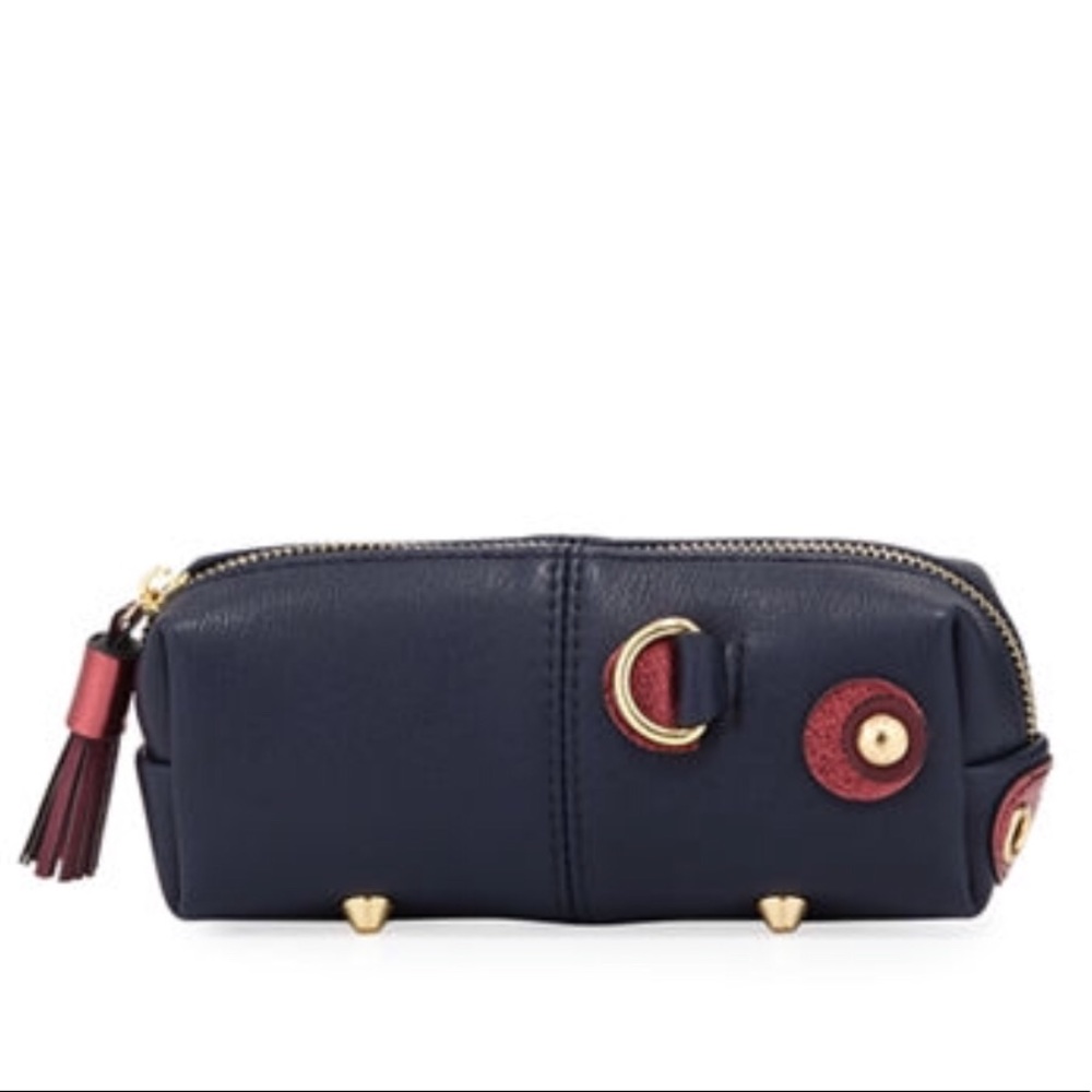 Cosmetic Pencil Case Pink or Navy - Picture 2 of 7